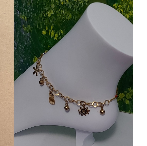 ANKLET ,18k Gold Plated - Picture 5 of 9